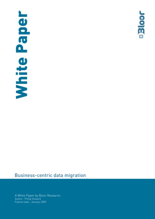 Cover for Business-centric data migration