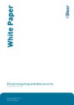 Cover for Cloud computing and data security