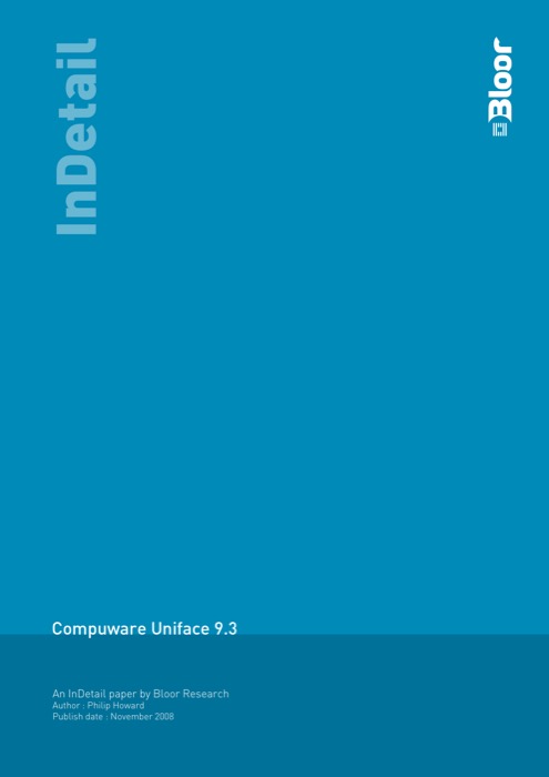 Cover for Compuware Uniface 9.3