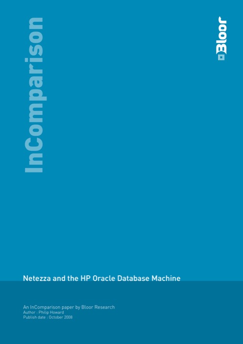 Cover for Netezza and the HP Oracle Database Machine