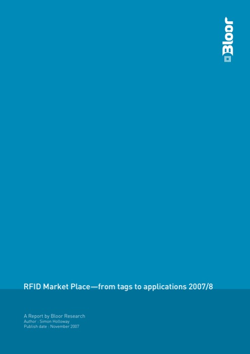 Cover for RFID Market Place from tags to applications 2007/8