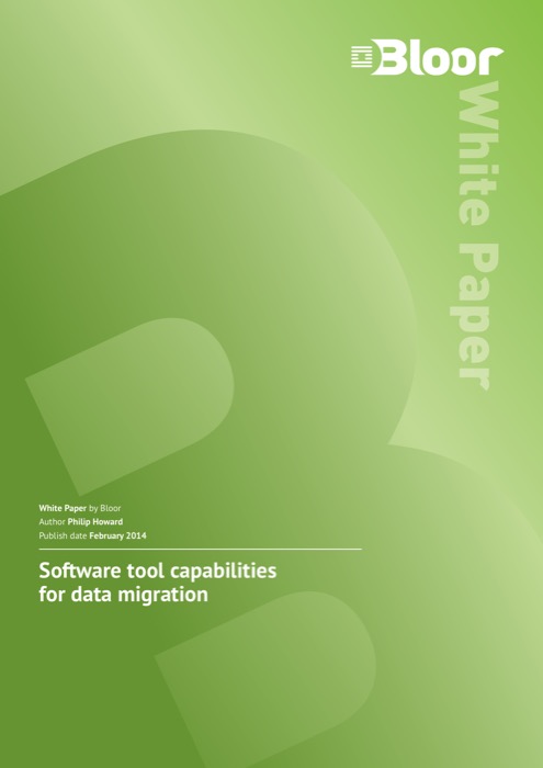 Cover for Software tool capabilities for data migration