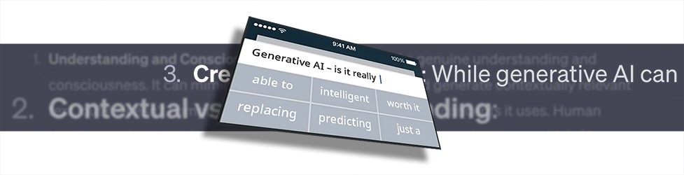 Generative AI – is it really intelligent? banner