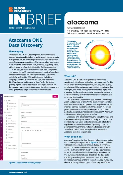 Ataccama ONE Data Discovery