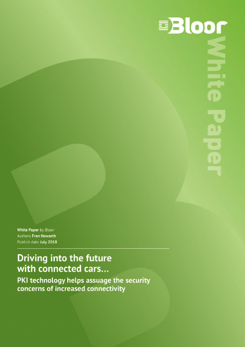 Cover for Driving into the future with connected cars - PKI technology helps assuage the security concerns of increased connectivity