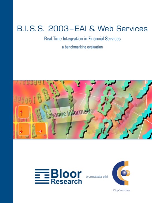 Cover for B.I.S.S. 2003: EAI and Web Services - Real-Time Integration in Financial Services