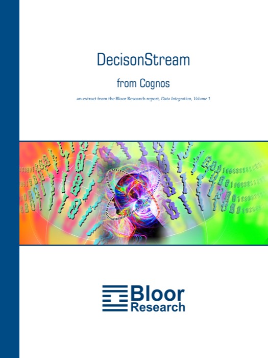 Cover for Cognos DecisionStream