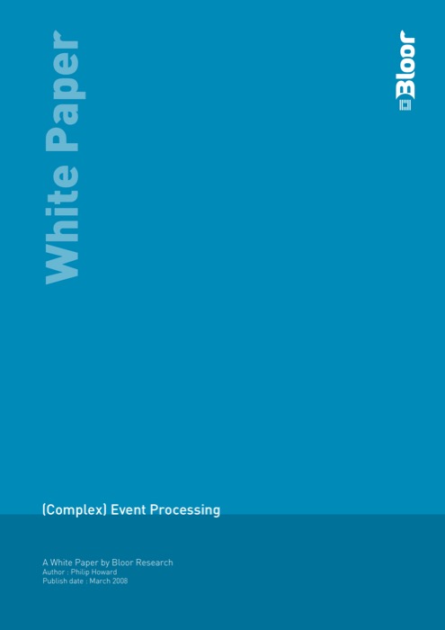 Cover for (Complex) Event Processing