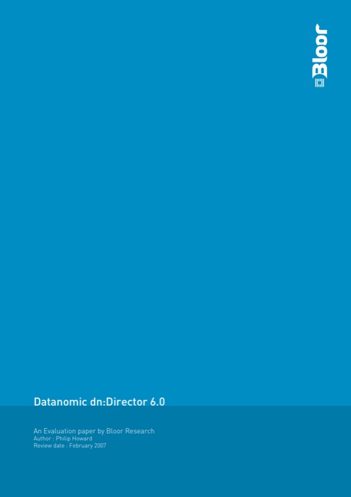 Cover for Datanomic dn:Director 6.0
