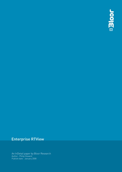 Cover for Enterprise RTView