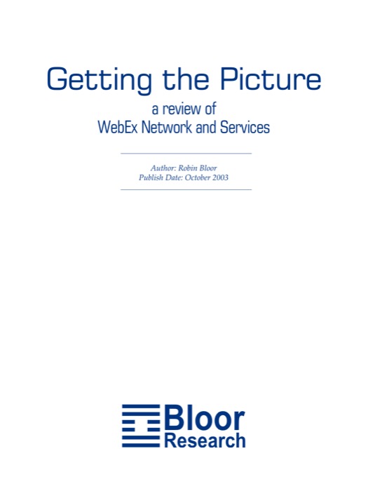 Cover for Getting the Picture (WebEx)
