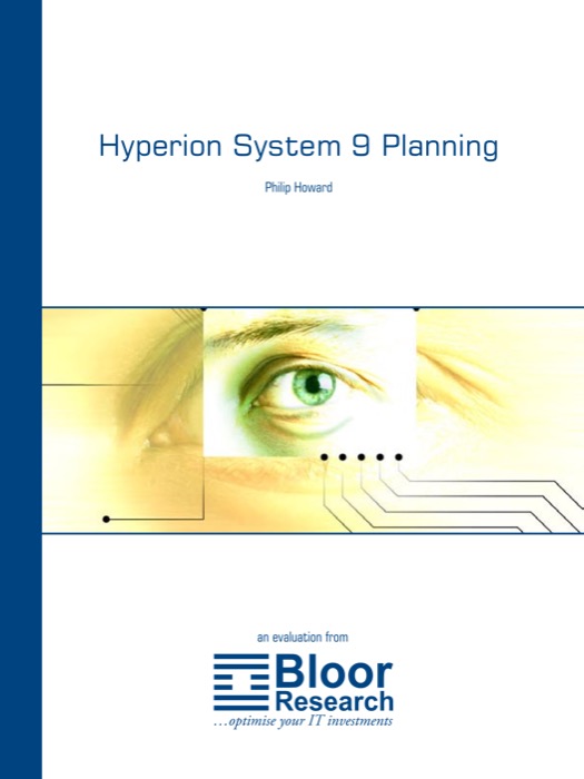 Cover for Hyperion System 9 Planning
