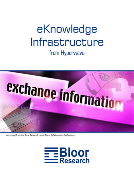 Cover for Hyperwave eKnowledge Infrastructure