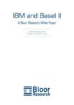 Cover for IBM & Basel II