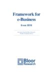 Cover for IBM Framework for eBusiness