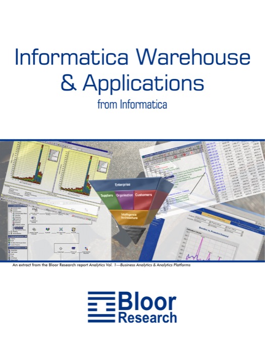 Cover for Informatica Warehouse and Applications