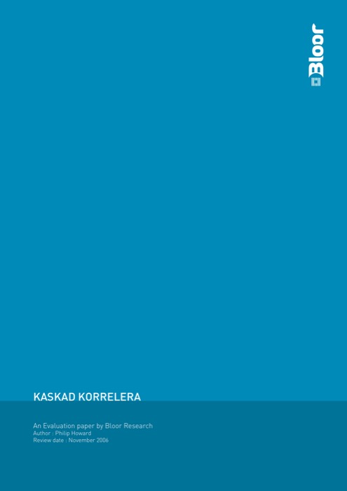 Cover for Kaskad Korrelera