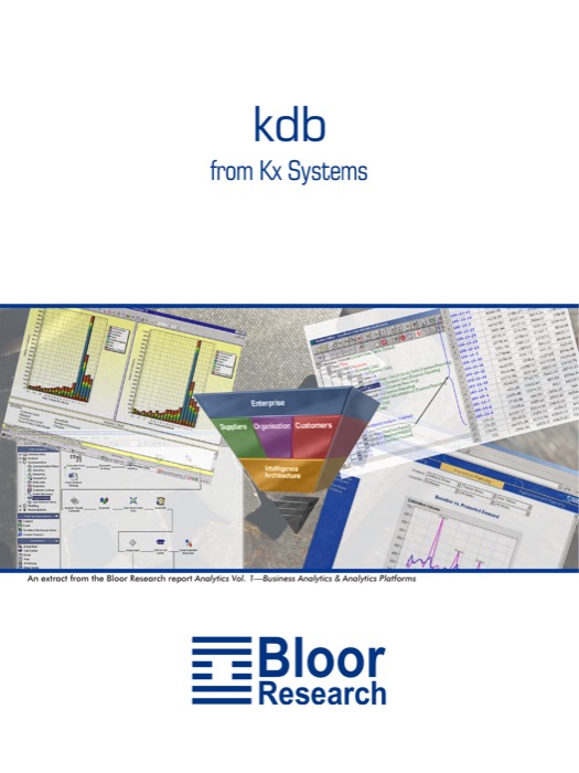 Cover for Kx Systems kdb