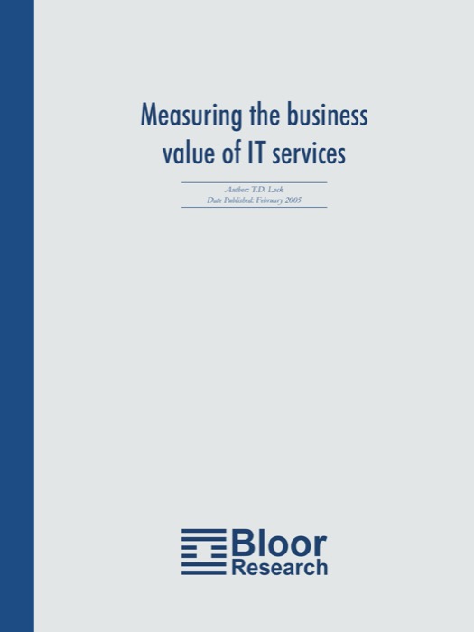 Cover for Measuring the business of IT Services