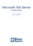 Cover for Microsoft ISA Server white paper