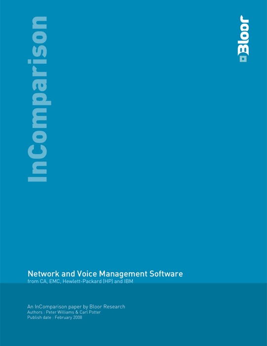 Cover for Network and Voice Management Software