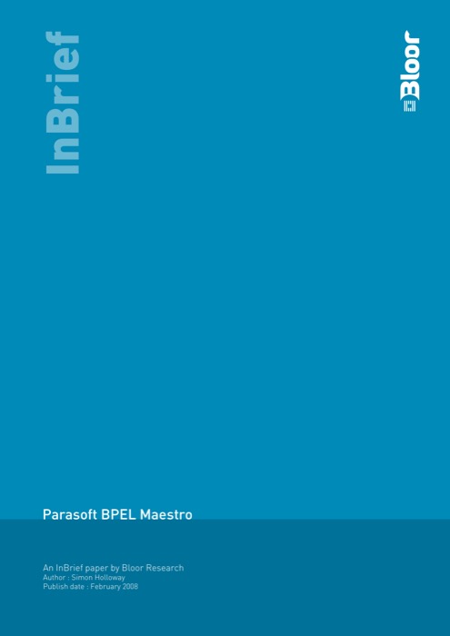 Cover for Parasoft BPEL Maestro