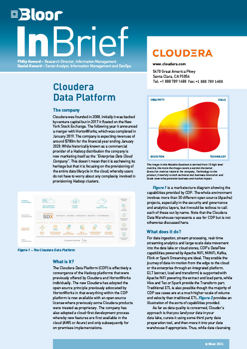 Cover for Cloudera Data Platform