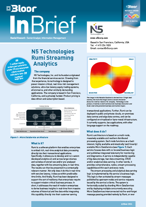 Cover for N5 Rumi (Streaming Analytics)