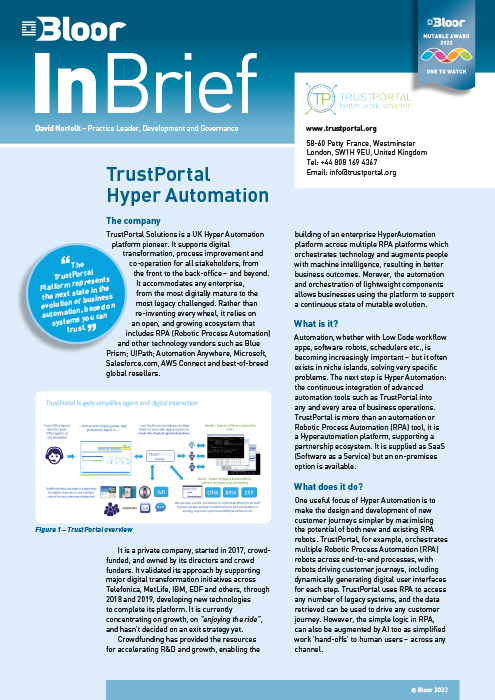 Cover for TrustPortal Hyper Automation