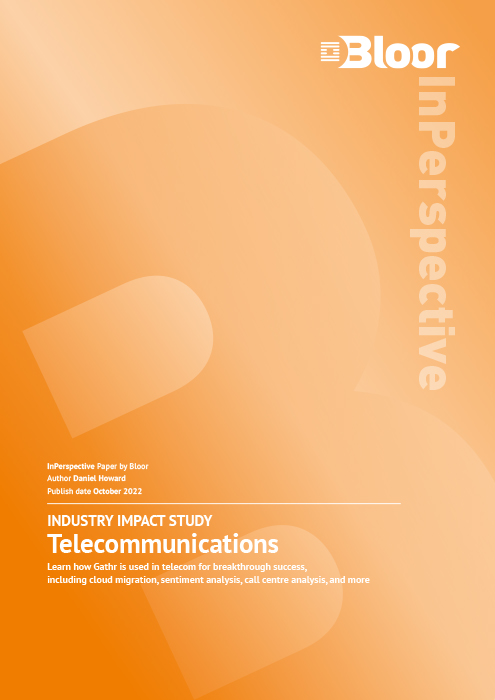 Cover for Gathr Industry Impact Study: Telecommunications
