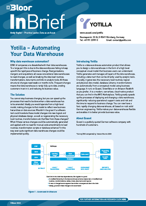 Cover for Yotilla - Automating Your Data Warehouse