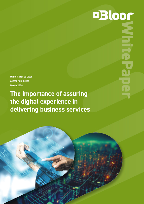 Cover for The importance of assuring the digital experience in delivering business services