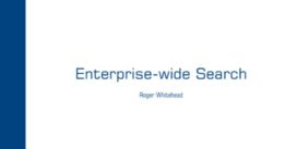 Cover for Enterprise-wide Search