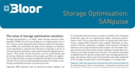 Cover for Storage Optimisation: SANpulse